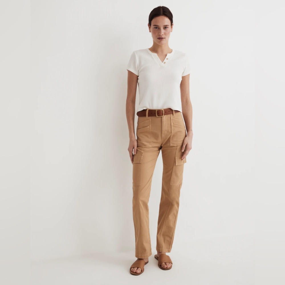 NWT Madewell The Garment-Dyed '90s Straight Cargo Pant